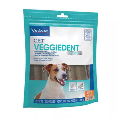 Virbac C.E.T. VeggieDent Fr3sh Dog Dental Chews, Tartar Control for Small & Medium Dogs, 30 Count - Image 4
