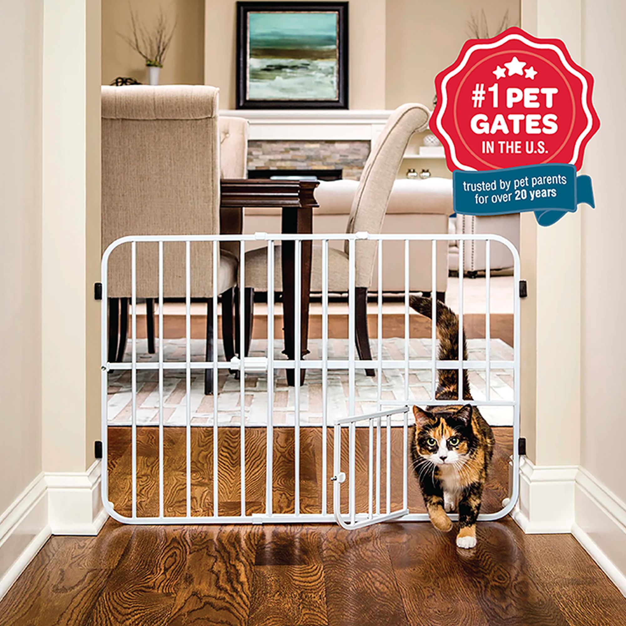 Carlson&trade; Tuffy Pet Gate - Freestanding Dog Gate - thumbnail 3