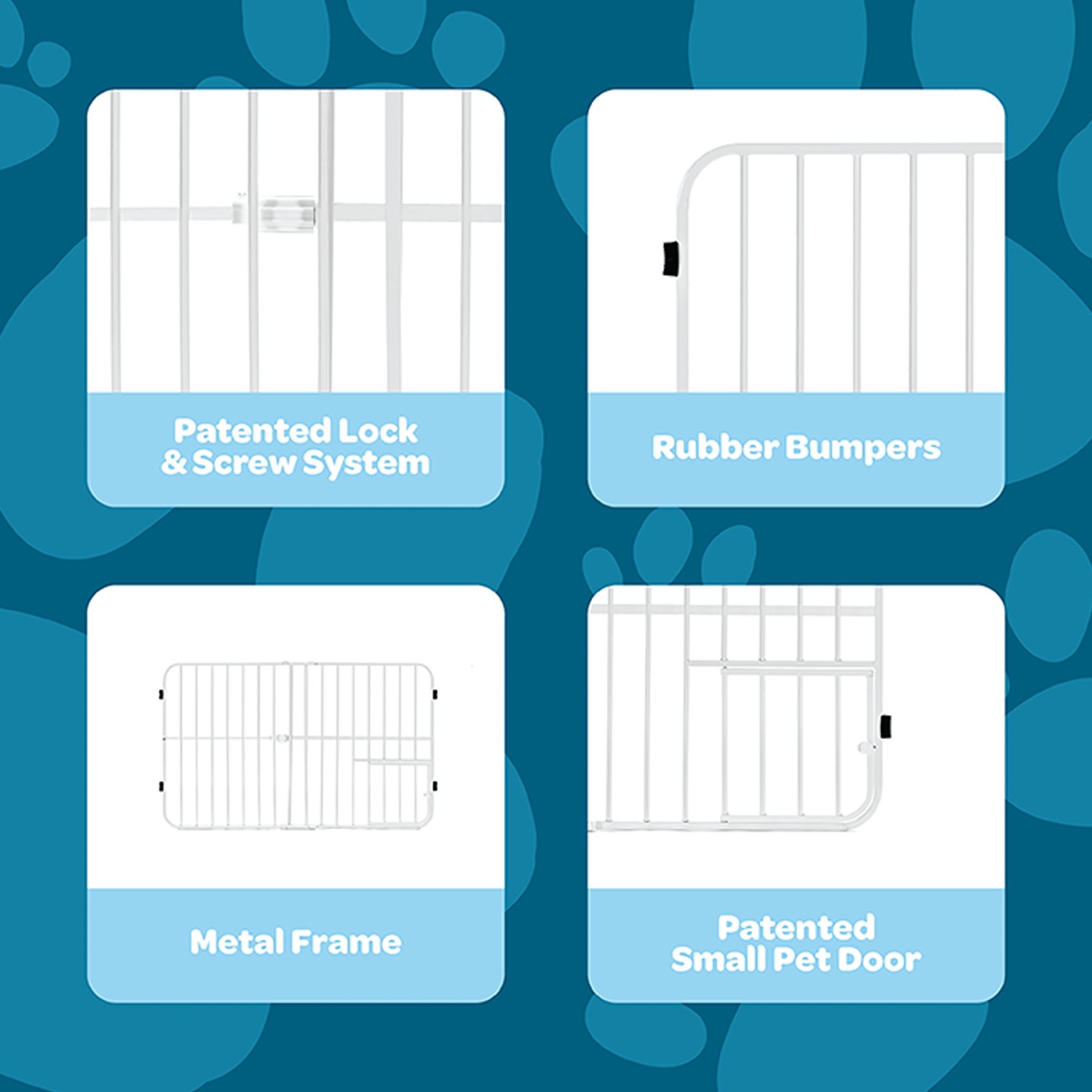 Carlson&trade; Tuffy Pet Gate - Freestanding Dog Gate - thumbnail 4
