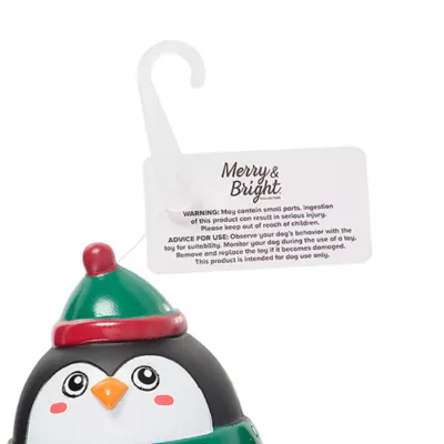 Product Merry & Bright® Vinyl Penguin Dog Toy