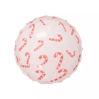 Product Merry & Bright® Candy Cane Ball Dog Toy