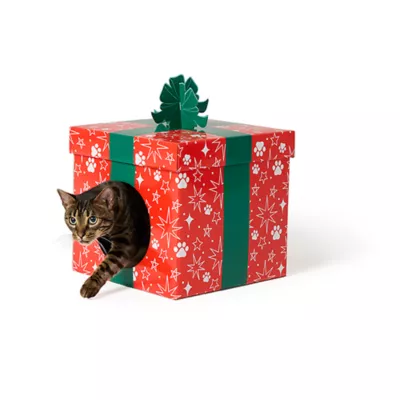 Product Merry & Bright® Holiday Cat Hut