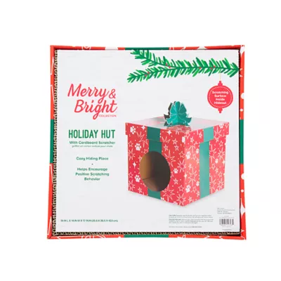 Product Merry & Bright® Holiday Cat Hut