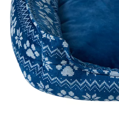 Product Merry & Bright® Blue Holiday Cuddler Bed