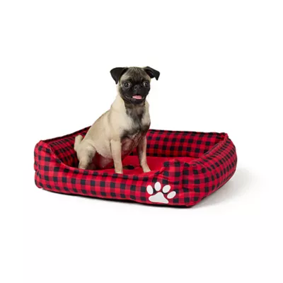 Product Merry & Bright® Buffalo Check Cuddler Bed