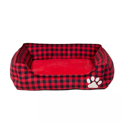 Product Merry & Bright® Buffalo Check Cuddler Bed