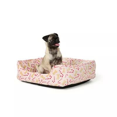 Product Merry & Bright® Holiday Candy Cane Cuddler Bed