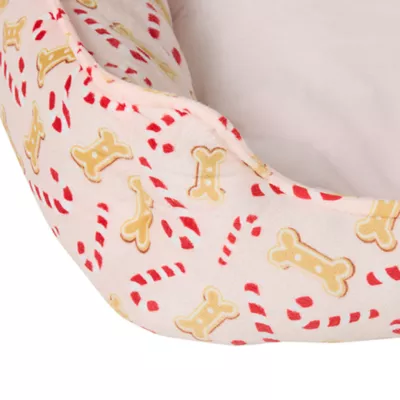 Product Merry & Bright® Holiday Candy Cane Cuddler Bed