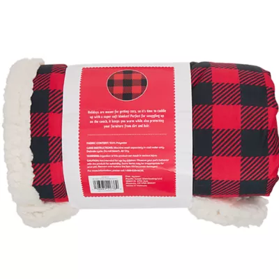 Product Merry & Bright® Buffalo Check Dog Blanket