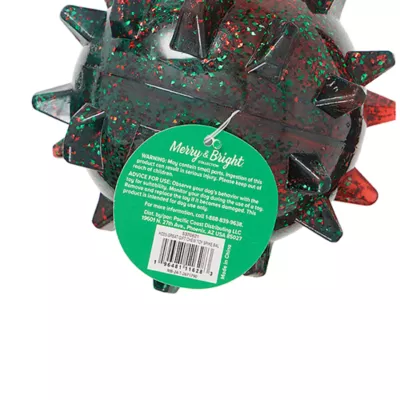 Product Merry & Bright® Holiday Spike Ball Dog Toy