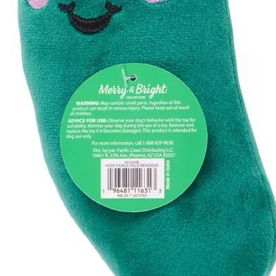 Product Merry & Bright® Holiday Pickle Reindeer Plush Toy