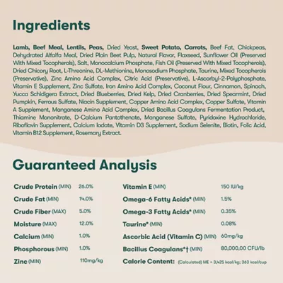 Product Jinx Grain Free Lamb, Sweet Potato, and Carrot Dry Dog Food