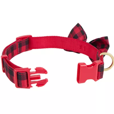 Product Merry & Bright® Gingham Holiday Dog Collar