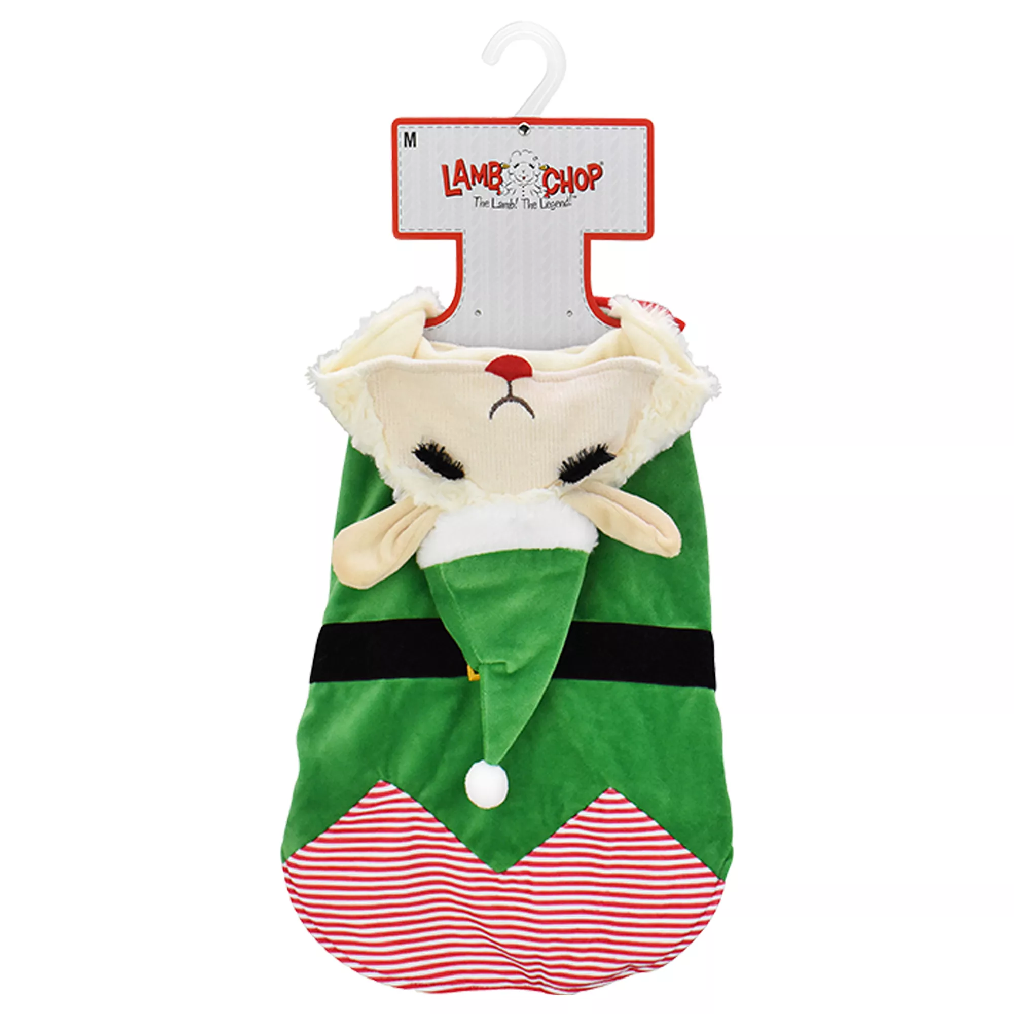Multipet's Holiday Lamb Chop Elf Hoodie