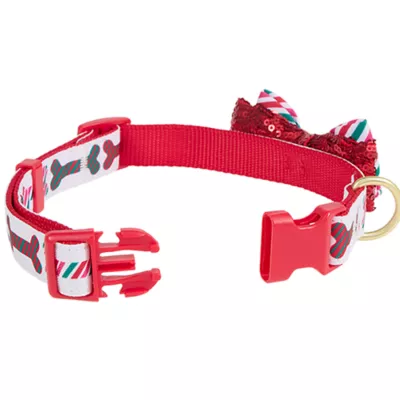 Product Merry & Bright® Bones Holiday Dog Collar