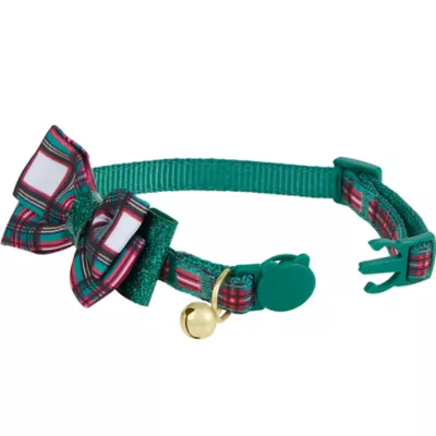 Product Merry & Bright® Plaid Cat Collar