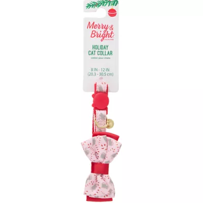 Product Merry & Bright® Peppermint Cat Collar