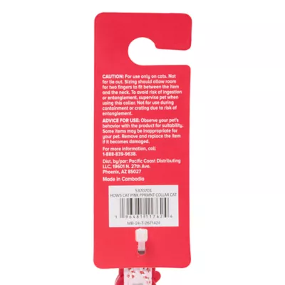 Product Merry & Bright® Peppermint Cat Collar