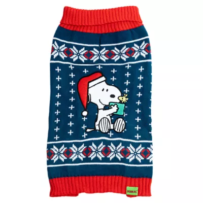 Product Peanuts Blue Holiday Snoopy Sweater