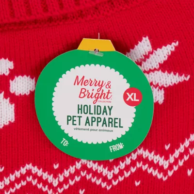 Product Merry & Bright® Happy Paw Holiday Sweater