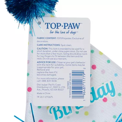 Product Top Paw® Birthday Hat