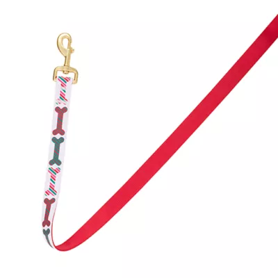 Product Merry & Bright® Bones Holiday Dog Leash