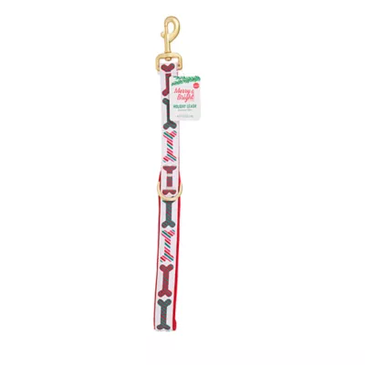 Product Merry & Bright® Bones Holiday Dog Leash