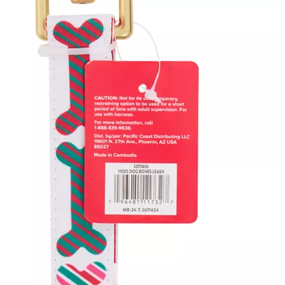 Product Merry & Bright® Bones Holiday Dog Leash