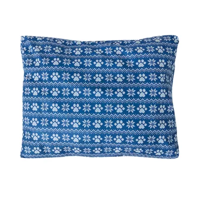 Product Merry & Bright® Blue Holiday Pillow Bed