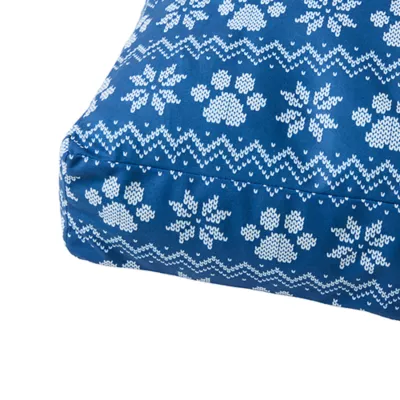 Product Merry & Bright® Blue Holiday Pillow Bed