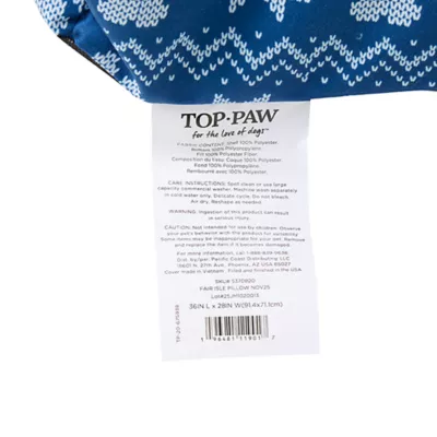 Product Merry & Bright® Blue Holiday Pillow Bed