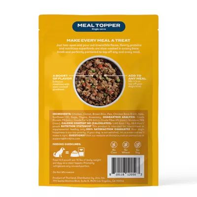 Product Jinx Chicken Homemades Meal Toppers Dog Food 3 oz