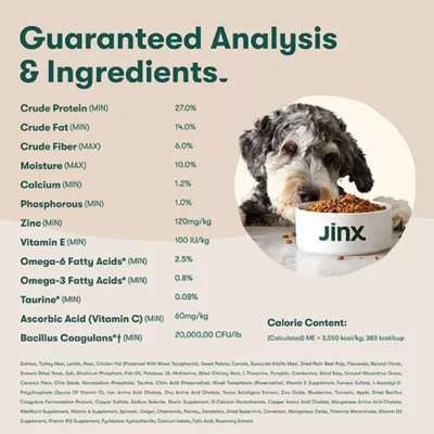 Product Jinx Grain Free Salmon, Sweet Potato, and Carrot Dry Dog Food