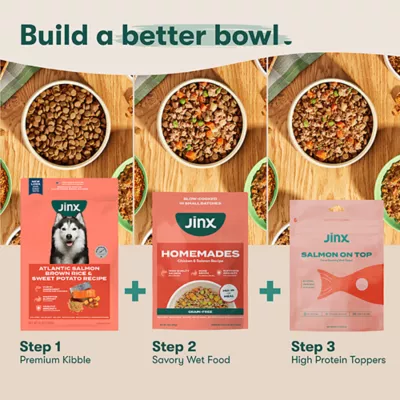 Product Jinx Chicken Salmon Homemades Meal Topper Dog Food
