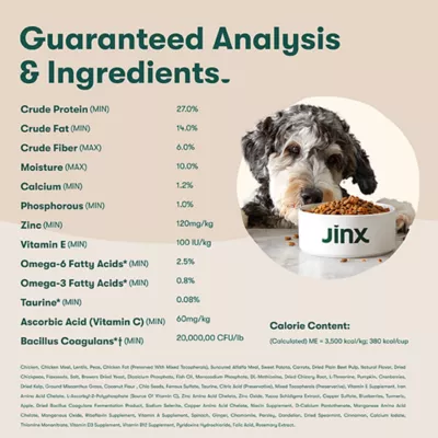Product Jinx Grain Free Chicken, Sweet Potato, and Carrot Dry Dog Food