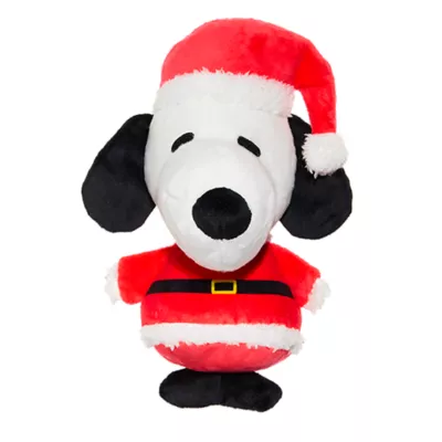 Product BARK Kris Kringle Beagle Charlie Brown Santa Snoopy Plush Dog Toy