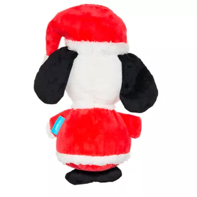 Product BARK Kris Kringle Beagle Charlie Brown Santa Snoopy Plush Dog Toy