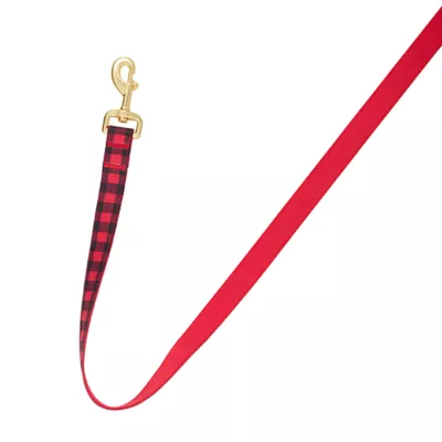 Product Merry & Bright® Gingham Holiday Dog Leash