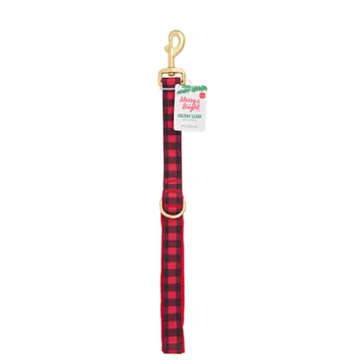 Product Merry & Bright® Gingham Holiday Dog Leash