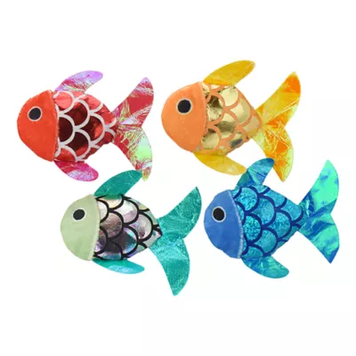 Product Multipet Shiny Fish Cat Toy ASSORTED COLORS