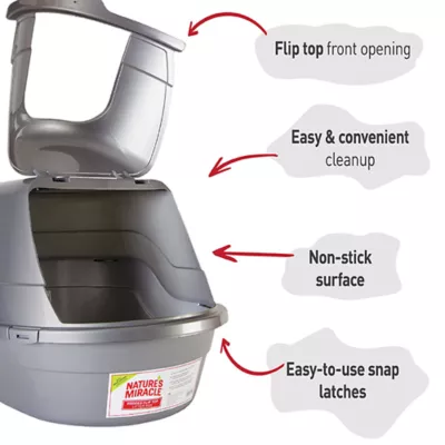 Product Nature's Miracle Hooded Flip Top Litter Box with Odor Control