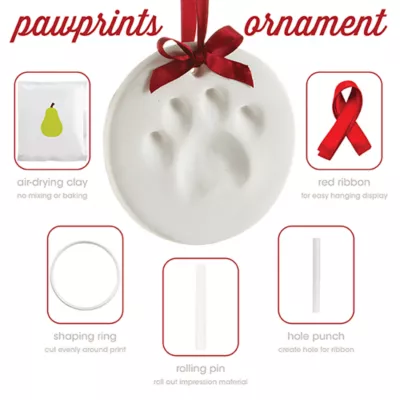 Product Holiday Paw Print Ornament
