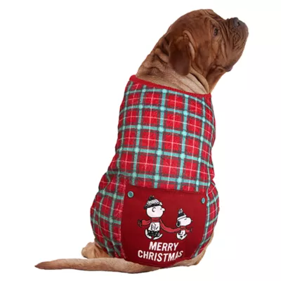 Product Peanuts Plaid Dog Pajamas