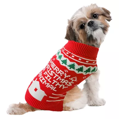 Product Home Alone Holiday Dog Sweater