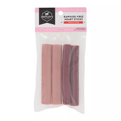 Dentley's® Raw-Hide Alternative All Life Stages Heart Shaped Stick Dog Treat - 6 oz - Image 1