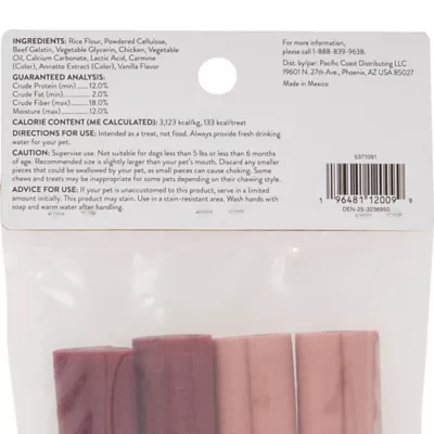 Dentley's® Raw-Hide Alternative All Life Stages Heart Shaped Stick Dog Treat - 6 oz - Image 4