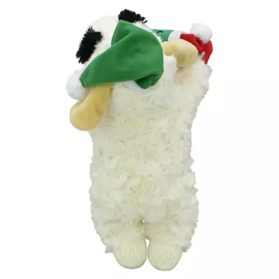 Product Multipet Holiday Lamb Chop Pickle and Santa Hat 10.5"