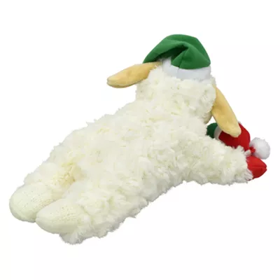 Product Multipet Holiday Lamb Chop Pickle and Santa Hat 10.5"