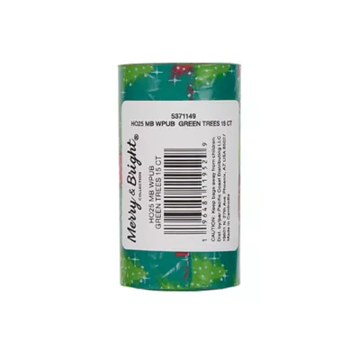 Product Merry & Bright® Dog Poop Bags - Green Trees - 15 Count