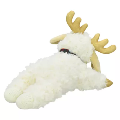Product Multipet Holiday Lamb Chop Gold Paws and Antlers 10.5"